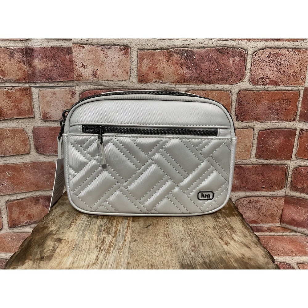 LUG Super Coupe Convertible RFID Crossbody Belt Bag Metal